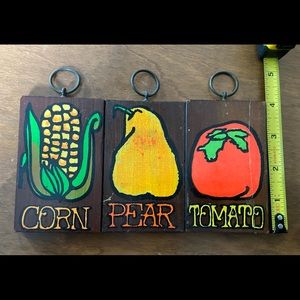 Retro wooden signs